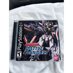 GUNDAM Battle Assault PlayStation 1 Video Game Disc & Manual Bandai PS1